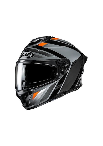 Hjc C71 Faber Mc7 Kapalı Motosiklet Kaskı Gri Turuncu Diğer