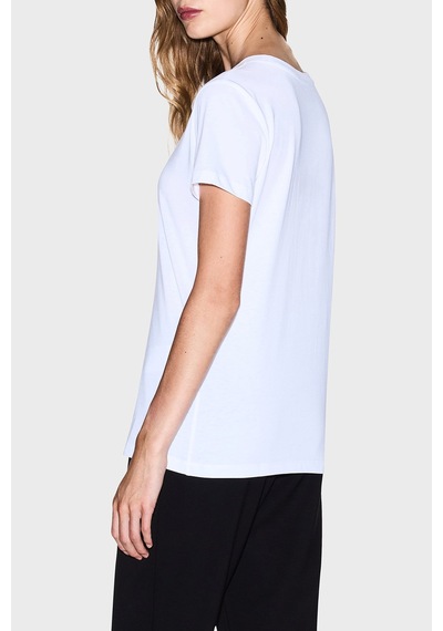 Armani Exchange Bayan T Shirt Xw001459 Af10356 U0002 Beyaz Beyaz
