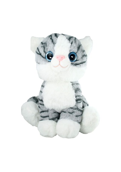 Vardem Pelüş Oyuncak Oturan Tatlı Kedi 30 Cm Çok Renkli