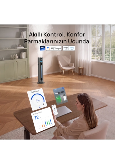 747s Akıllı Ultrasonik Hava Nemlendirici 11l Serin Buhar 100 Saat Sessiz Wifi