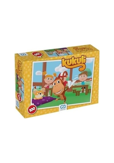 Kukuli 100 Parça 34x24cm Çocuk Puzzle Yapboz Serisi