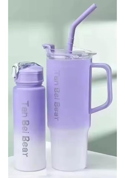 Matara Seti, Mor, 1500 Ml + 900 Ml, 2 Adet, Pipetli Ve Kapaklı Mor Diğer
