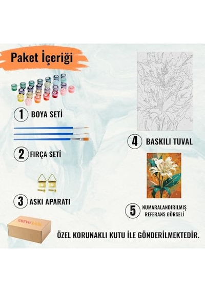 Sayılarla Boyama Tuval Hobi Seti, Yıldızlı Kedi Temalı Fırça Ve Boya Dahil Set Çıtalı 40x50 Cm, Kendin Yap Sayılarla Tuval Boya Kiti Kasnaklı