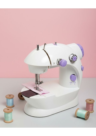 Elektrikli Mini Dikiş Makinesi Pratik Ev Yardımcısı Renkli