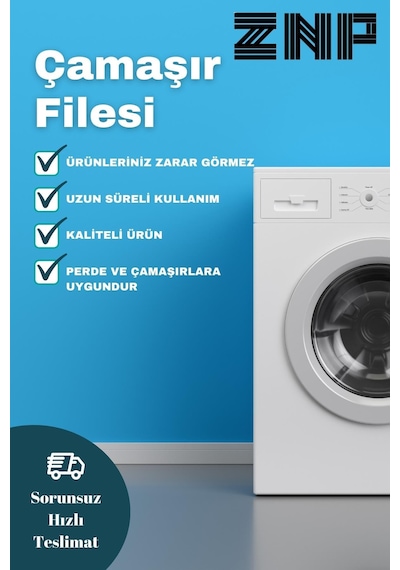 Lbag 3 Adet Çamaşır Yıkama Filesi İpli 35x45 Cm Çorap Perde Filesi Beyaz