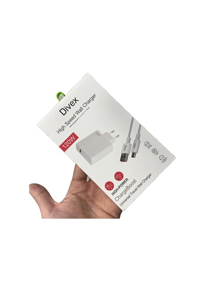 Divex 120w 3a Usb Type-c Yüksek Hızlı Şarj Aleti Ds-302