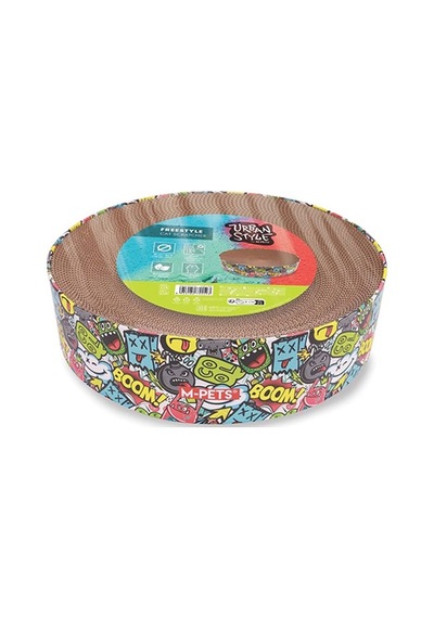 M-pets Urban Style Freestyle Karton Tırmalama Tahtası Karışık Renkli 41x10 Cm 244-54023.01