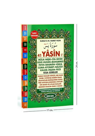 10 Adet Orta Boy 176 Sayfa Mevlüt Hediyesi Fihristli Yasini Şerif Kitabı