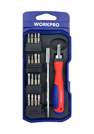 Workpro Wp200516 18 Parça Profesyonel Cr-v Cırcırlı Hassas/elektronikçi Bits Tornavida Seti