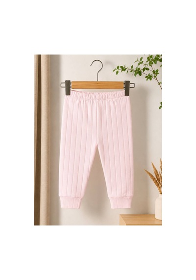 H&c Coolboy H&c Bebek Patiksiz Alt Pantolon %100 Pamuk Esnek Fitilli Ribana 0-36 Ay Pembe