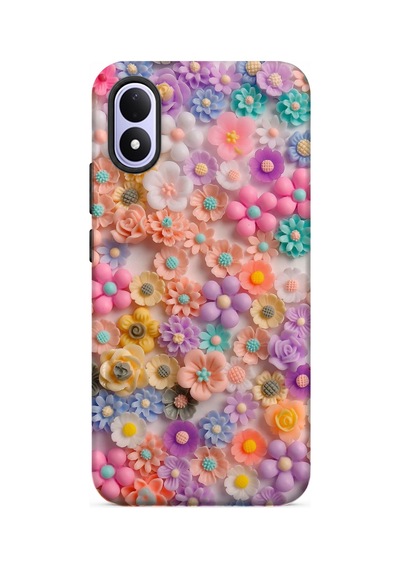 Kılıfland Xiaomi Redmi Note 17 5g Uyumlu Kılıf Boutique Baskılı Resimli Rengarenk Papatyalar Pcode -060 Çok Renkli