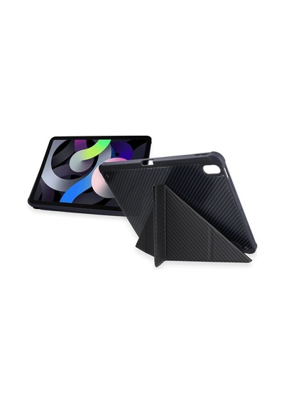 İpad Uyumlu  Pro 11 2024 Kılıf Color Karbon Tablet Kılıfı - Siyah
