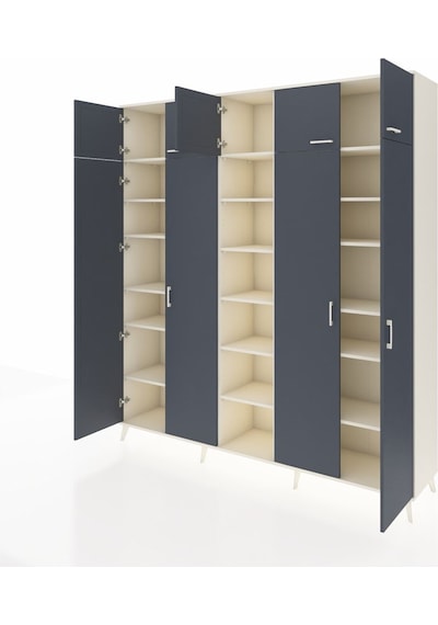 Hyperion Dolap 18 Raflı 9 Kapaklı 220x44x243 Aytaşı-antrasit/aytaşı Antrasıt/aytası Hyperion Dolap 18 Raflı 9 Kapaklı 220x44x243 Aytaşı-antrasit/aytaşı Antrasıt/aytası