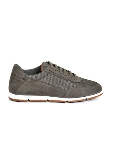 Tuna Hakiki Nubuk Deri/tekstil Haki Erkek Sneaker Ayakkabı - X241336 Haki