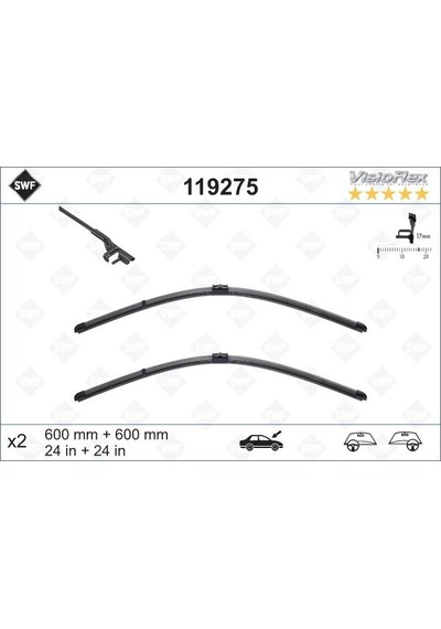 Swf 204 Silecek Takım Flat