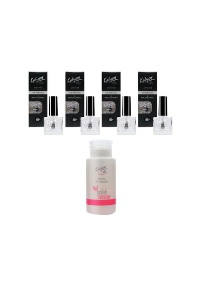 Tr Oje Koruyucu 4 Adet + Pompalı Aseton 200 Ml
