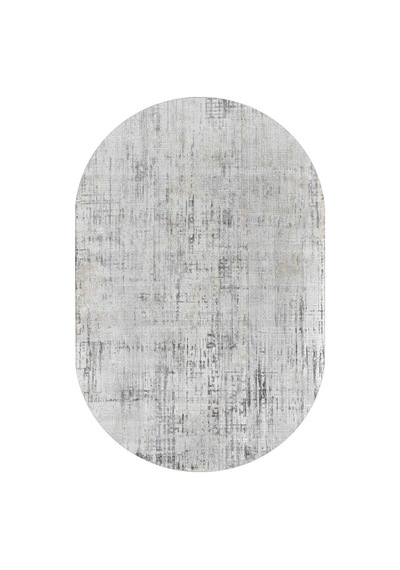 Etro Dekoratif Modern Akrilik Makine Oval Halı Et08 Gri Gri-bej