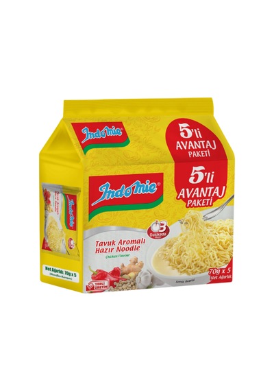 Tavuk Aromalı Hazır Noodle 70 Gr 5 Adet