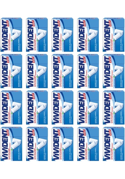Vivident Xylıt Plak Asitlerinin Nötrleşmesine Yardımcı Yeşil Nane Aromalı Şekersiz Tatlandırıcılı Draje Sakız 22 G X 20 Adet
