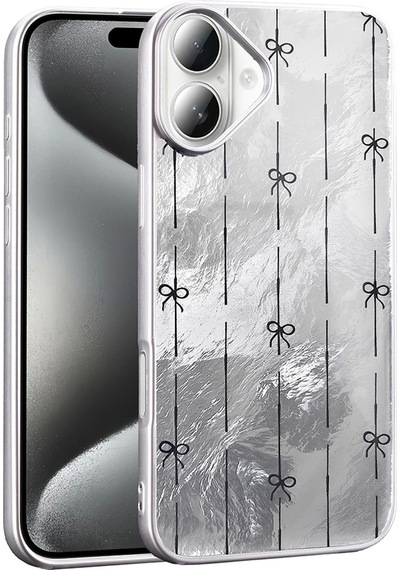 Apple Uyumlu iPhone 16 Kılıf Desenli Zore Mep Kapak Küçük Fiyonk