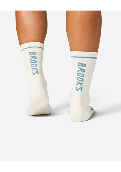 Brooks Cascadia Crew Krem Çorap 280546257