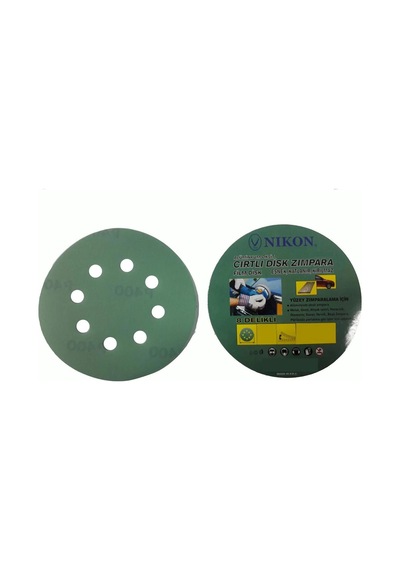 Mey İthalat Nikon 52043 Kırılmaz Yeşil Cırt Zımpara 125x320 Kum 8 Delikli