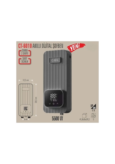 Ct-6010 Akıllı Dijital Şofben