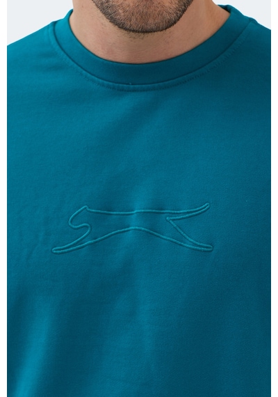 Slazenger Vadık 2li Set Erkek Oversıze Sweatshırt Siyah - Petrol