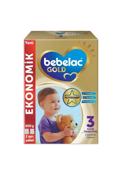 Bebelac Gold 3 Çocuk Devam Sütü 800 G 2 Adet