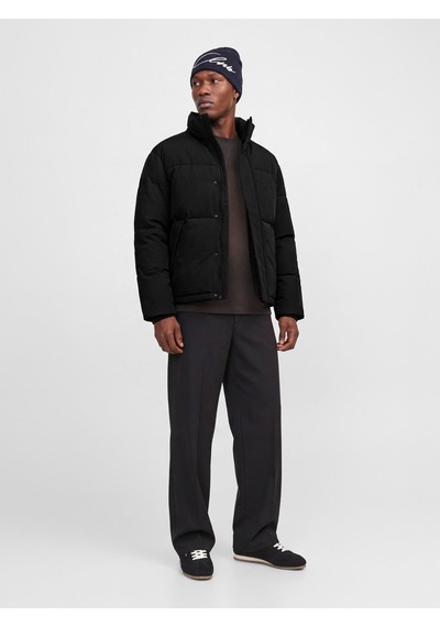 Jack & Jones Jjesoho Puffer Collar Aw26 Sn Black Siyah