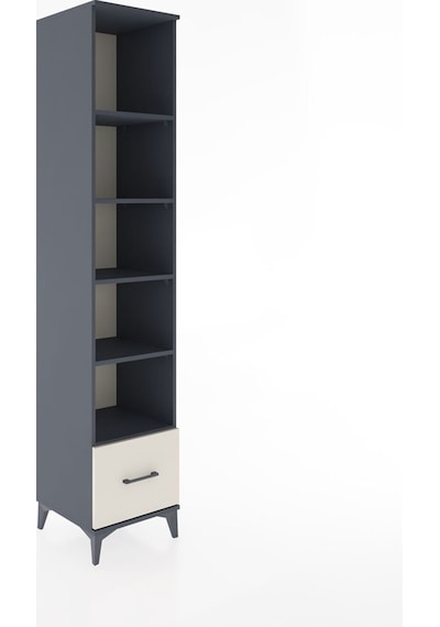 Hyperion Dolap 5 Raflı Tek Çekmeceli 44x44x221 Antrasit-aytaşı Antrasit