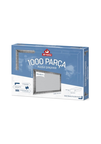 Art Puzzle Gümüş 1000 Parça Demonte Puzzle Çerçevesi