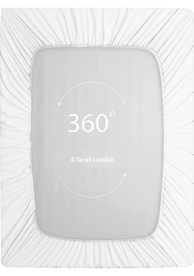 Soley Jersey %100 Doğal Pamuklu Çift Kişilik 200 X 200 Lastikli Çarşaf