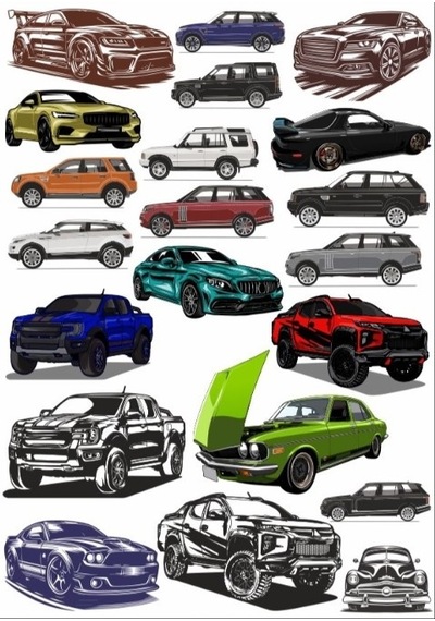 Arabalar Sticker Set