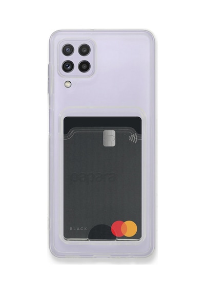 Samsung Galaxy Uyumlu A22 Kılıf Kart Şeffaf Silikon - Şeffaf Bzsxx00 1