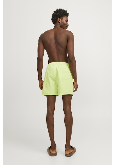 Jack & Jones Erkek Jpstfıjı Yazı Detaylı Deniz Şortu 12253118 - Neon Yeşil