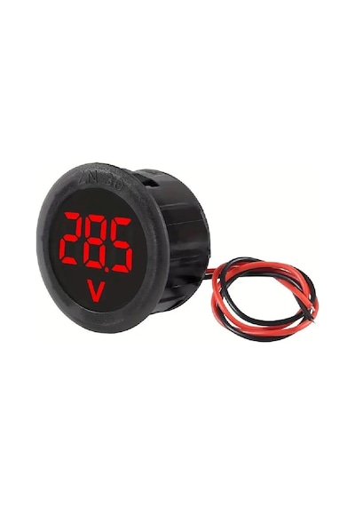 Dijital Voltmetre Dc4-100v Kırmızı Araç Karavan Motorsiklet Yat Tekne