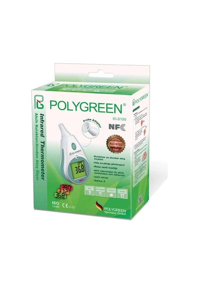 Polygreen KI-8180N Dijital Temassız Ateş Ölçer