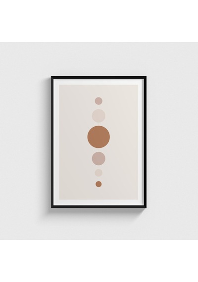 Geometrik Yuvarlaklar 1 Tablo Çerçeveli Poster Duvar Dekorasyonu Siyah Çerçeveli Tablo Siyah Çerçeveli Tablo Dn11d192sıyah