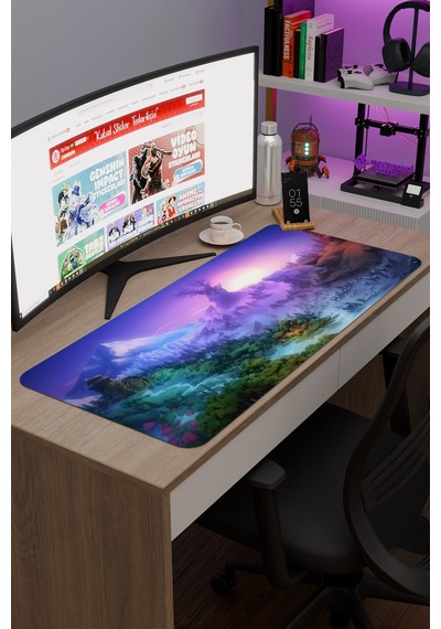 Ori And The Will Of The Wisps Dikişli Kauçuk Oyuncu Mousepad V4 - 90x40 Xxl Gaming Mouse Pad