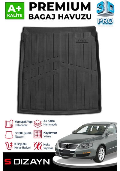 Vw Passat B6 3d Pro Bagaj Havuzu 2005-2010 A+ Kalite 3bh-sdz096