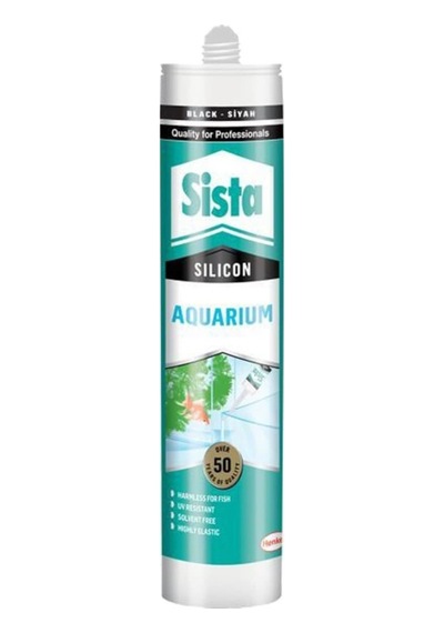Sista Siyah Akvaryum Silikon Siyah