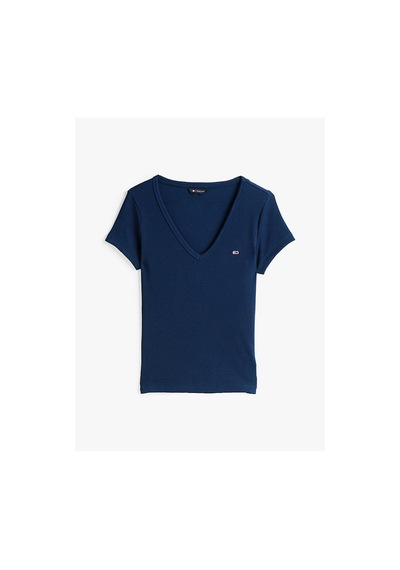 Tommy Hilfiger Tjw Slım Essentıal Rıb V Ss-10378 Mavi