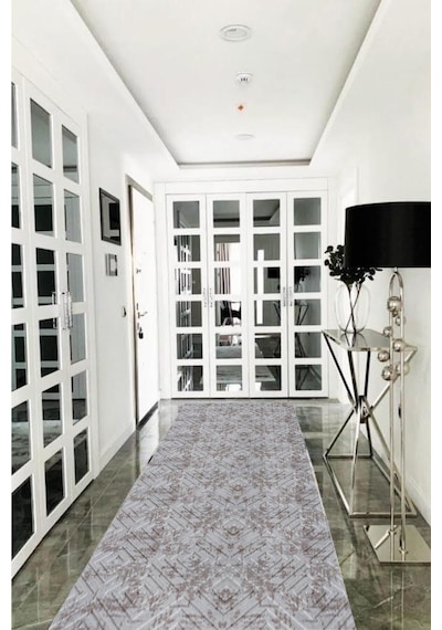 Vizon Kaymaz Tabanlı Kesme Yolluk Koridor Mutfak Salon Halısı