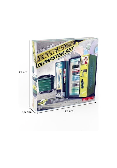 Meng Sps-018 1/35 Ölçek, Otomat Ve Çöp Bidonu Seti, Plastik Model Kiti-51838