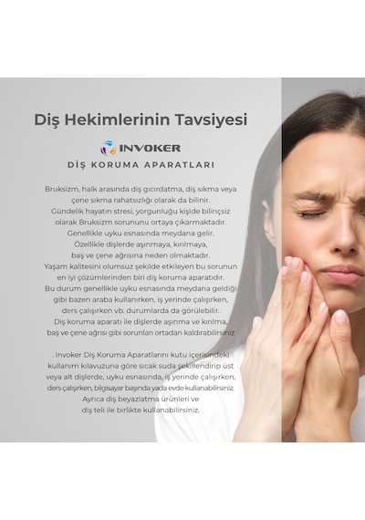 Diş Gıcırdatma Diş Sıkma Çene Sıkma Önleyici Bruksizm Gece Plağı