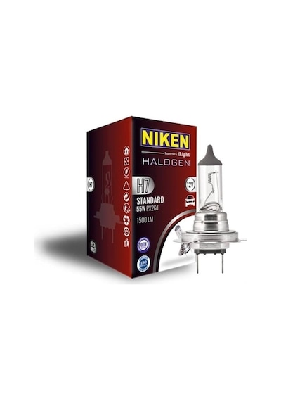 Niken Ampul Nıken 12v H7 55w Halojen Px26d Nkn 062 001 01 05