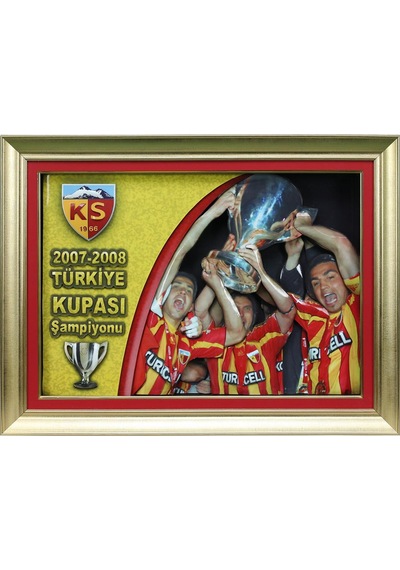 Kayserispor 2007-2008 Ziraat Kupası Kağıt Rölyef Tablo