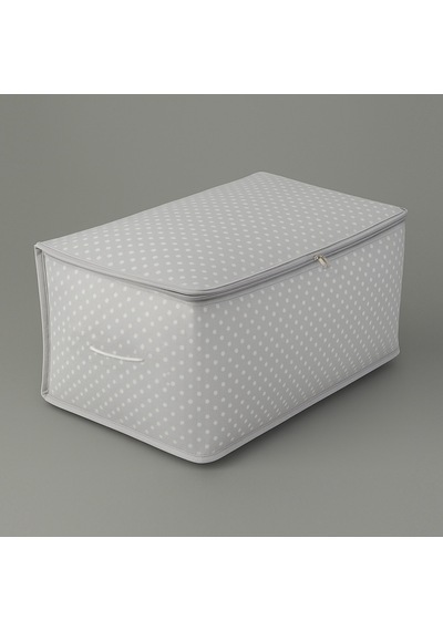 Home Puantiye Detaylı Orta Boy Hurç - Gri - 64x41x35 Cm Çok Renkli