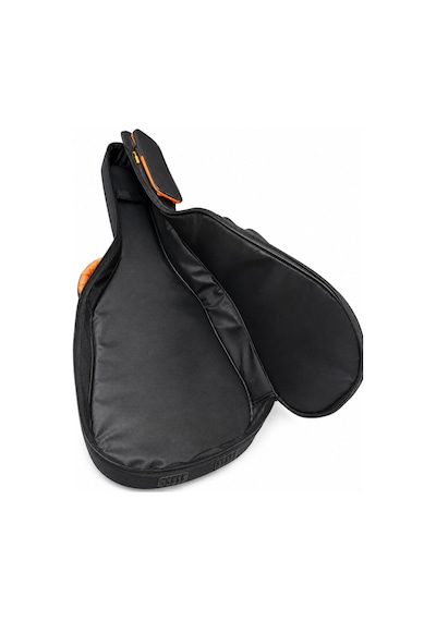 Profesyonel Gigbag Kalın Akustik Gitar Kılıfı-çantası - Siyah - Turuncu1900 Denye Lüx Kumaş - %100 Su Geçirmez